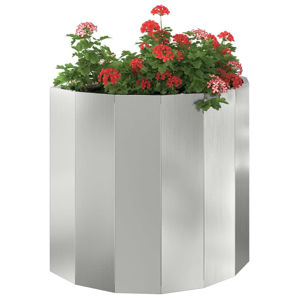 Jardinera Plateado 60 X 30 X 50 Cm Acero Galvanizado_2