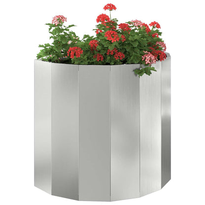 Jardinera Plateado 60 X 30 X 50 Cm Acero Galvanizado_2