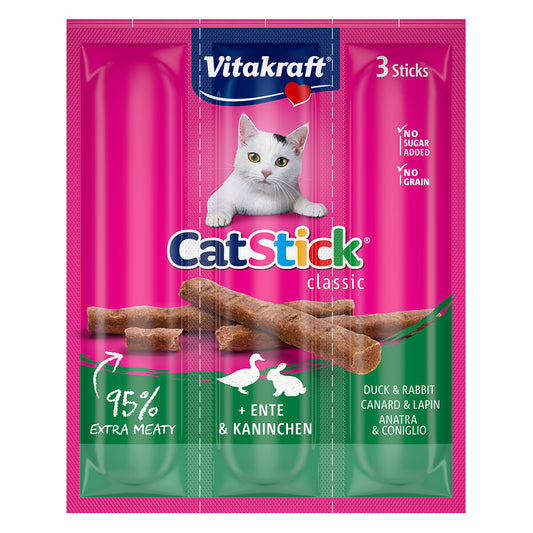 Cat Stick® pato y conejo Vitakraft 18 g (3 uds.)