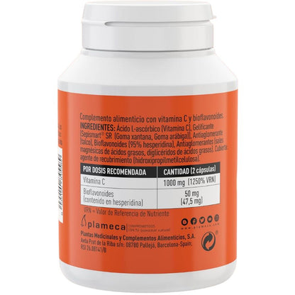 Plameca - Vitamina C 1000 Mg, Con Bioflavonoides, Efecto Retard, Potencia El Funcionamiento Del Sistema Inmunológico_2