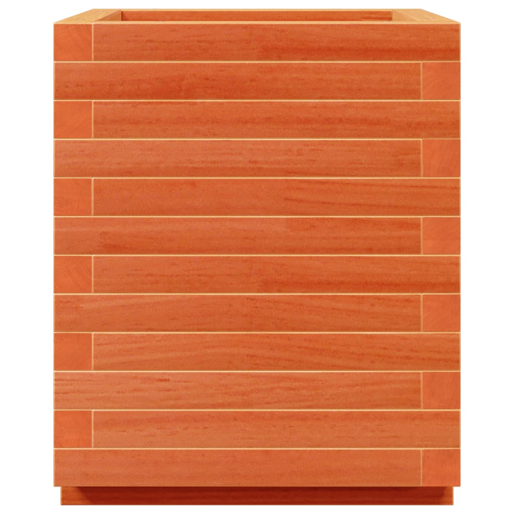 Jardinera Madera Maciza De Pino Marrón Cera 40x40x49,5 Cm_5