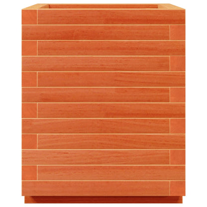 Jardinera Madera Maciza De Pino Marrón Cera 40x40x49,5 Cm_5