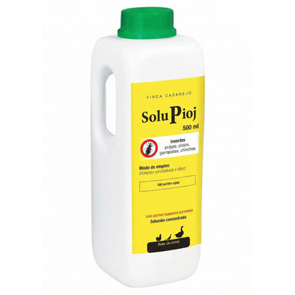 Solupioj (500 Ml) - Producto Biodegradable - Previene Los Parásitos Externos Como Piojillo, Ácaro Rojo, Garrapatas_0