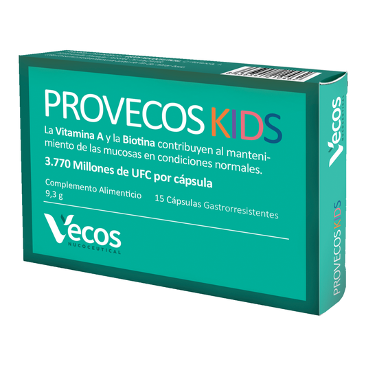 Provecos Kids 15 Cápsulas | Salud Intestinal Y Digestiva | Con 6 Cepas Probióticas Y Vitamina A_0
