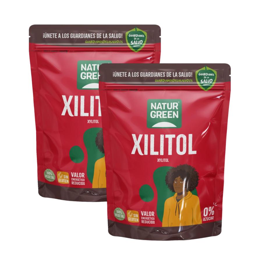 Pack 2 uds Xilitol Azúcar de Abedul Naturgreen 2 uds de 500 g