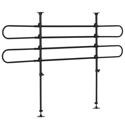 Pawhut Separador De Coche Para Perros Ajustable En Ancho Altura 87-135x60-105 Cm_0