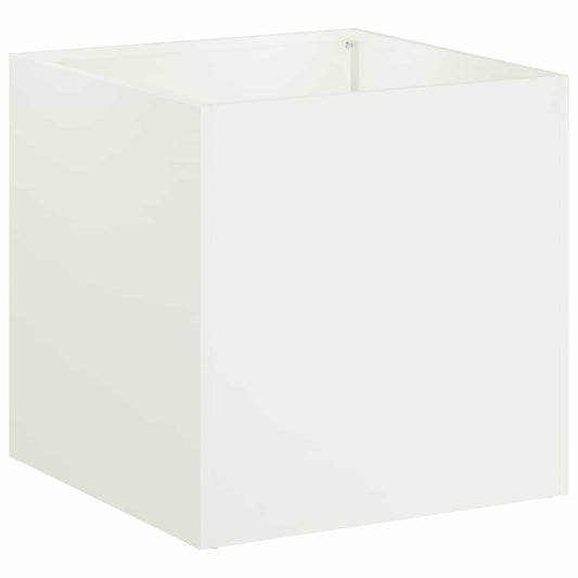 Macetero De Jardín Blanco 20 X 20 X 20 Cm_0