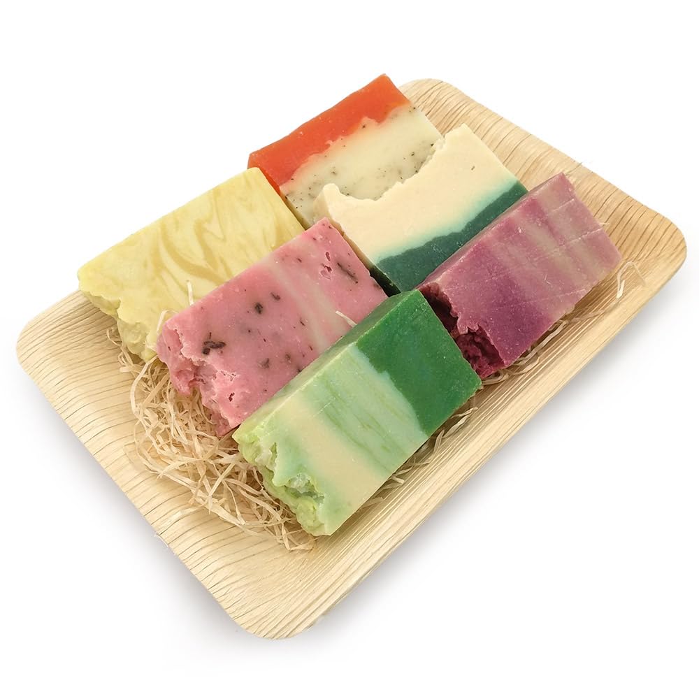 Set 6 Jabones Naturales - Cesta Jabones Hechos Con Aceite De Oliva - Regalo Original Días Especiales - Todo Tipo De Piel_2