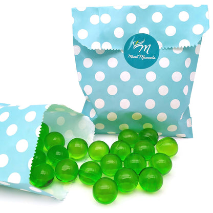 Bolsa Regalo 12 Perlas De Baño Aroma Manzana - Con Aceite De Soja - Hidrata, Suaviza Y Perfuma La Piel - Forma Bola_0