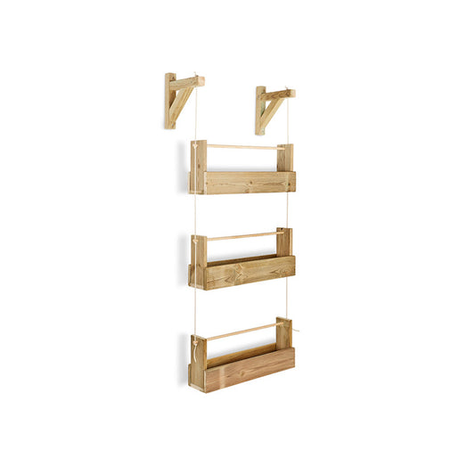 Jardinera Colgante De Madera Tratada Big Woody 3b Hortalia_0
