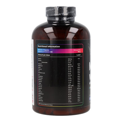 Multivitaminas Sevens Nutrition 365 cápsulas