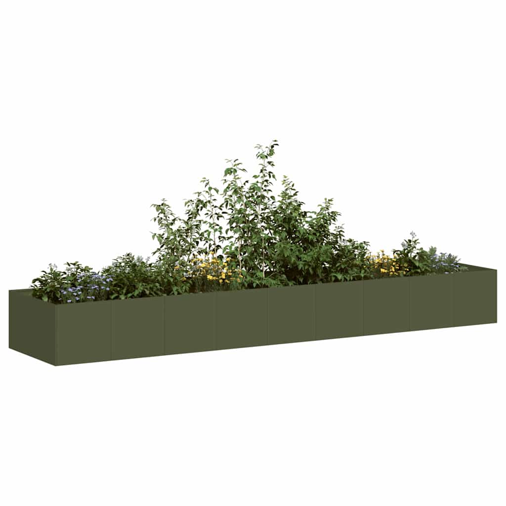 Jardinera Acero Verde Oliva 360x80x40 Cm_1