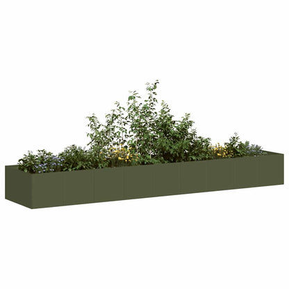 Jardinera Acero Verde Oliva 360x80x40 Cm_1