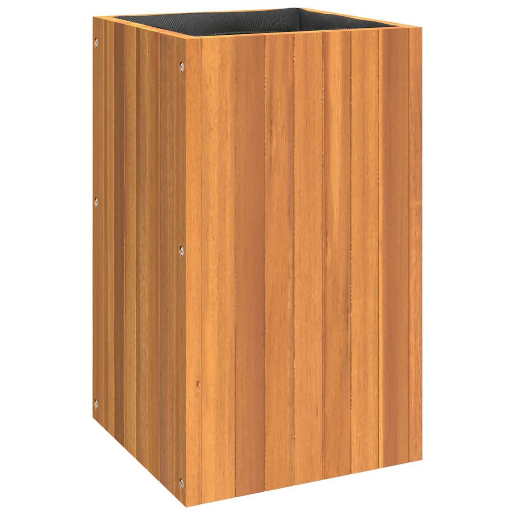 Jardinera De Madera Maciza De Acacia 35x35x60 Cm_0