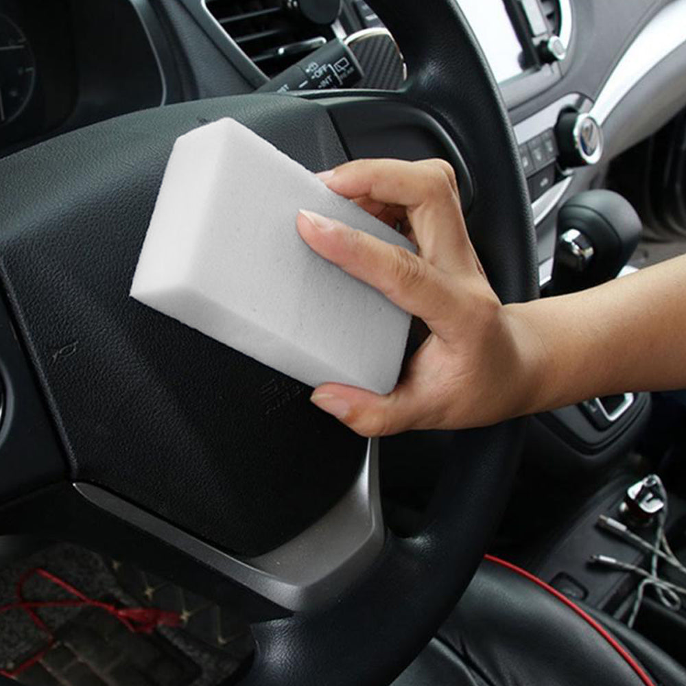 5 Esponjas Mágicas De Melamina Especial Para El Cuidado Del Coche. Limpieza Solo Con Agua, Sin Químicos Ni Detergentes_2
