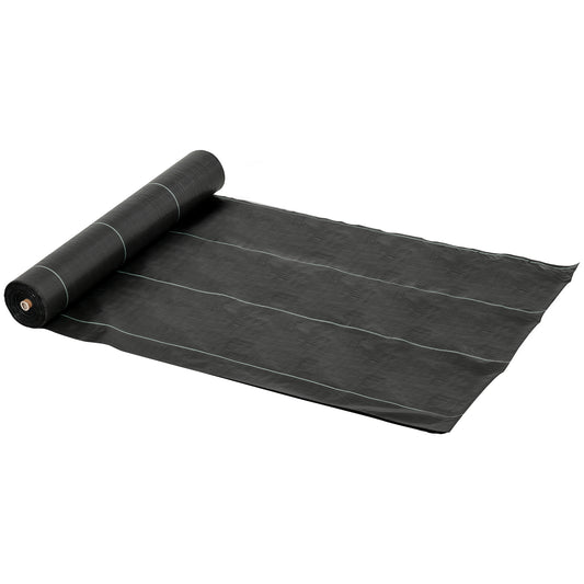 Rollo De Malla Geotextil Outsunny Negro 200x5000 Cm_0