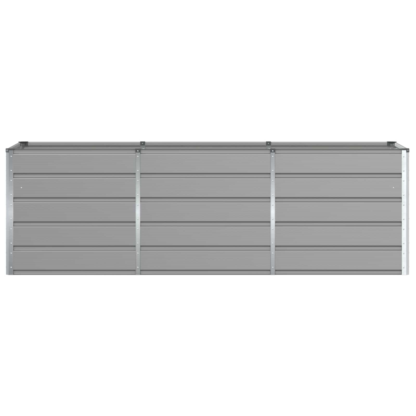 Jardinera Gris Claro 240 X 80 X 75 Cm Acero_3