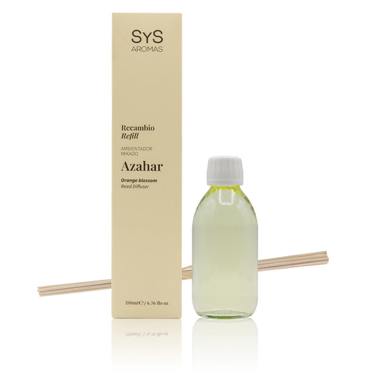 Recambio Mikado de Azahar Origins SYS Aromas 200 ml | Con Palos | Aroma Floral y Relajante_0