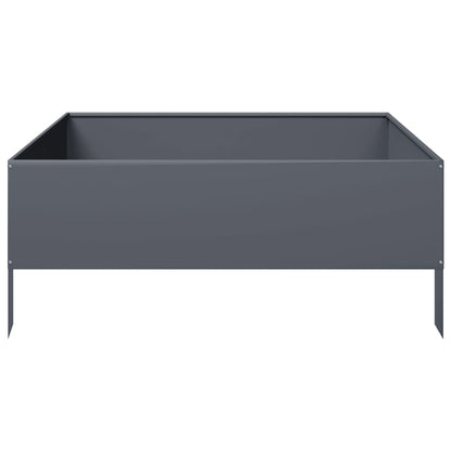 Arriate De Acero Gris Antracita 100x100x41 Cm_3