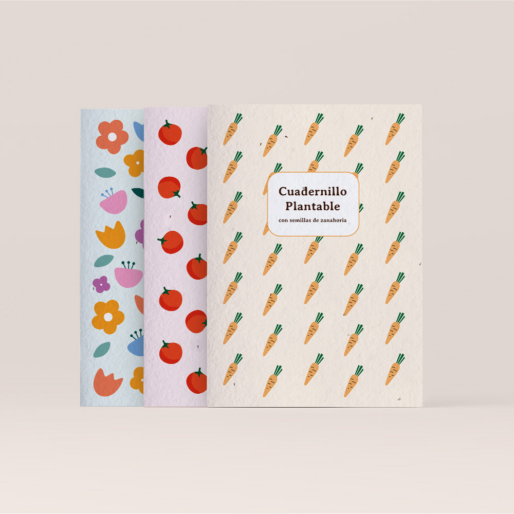 Cuaderno Plantable A5 con Semillas de Zanahoria – Escribe, Planta y Hazlo Florecer - Resetea_3