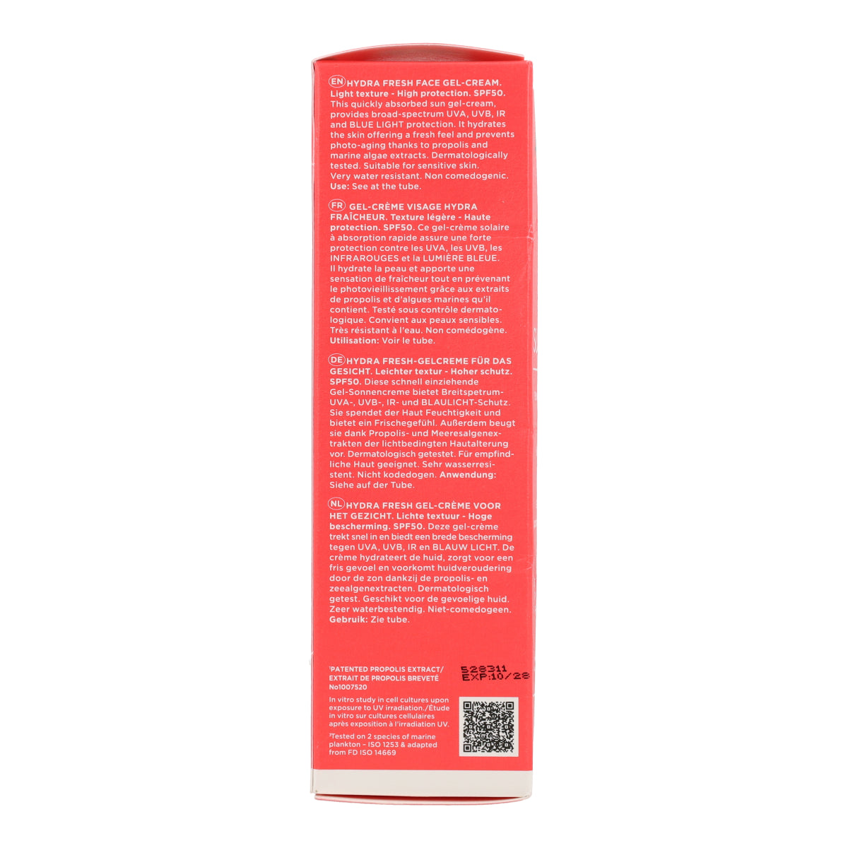 Gel Crema Solar Hydra Fresh SPF50 Apivita 50ml