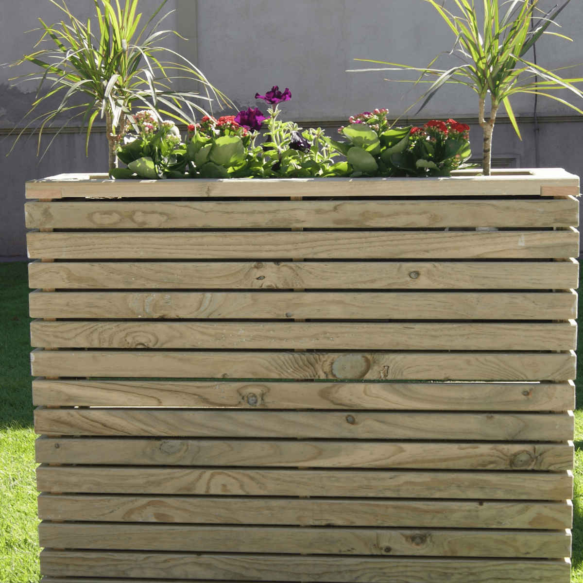 Jardinera Luxe Torre De Madera Tratada Vidahuerto 80x30x90 Cm._4