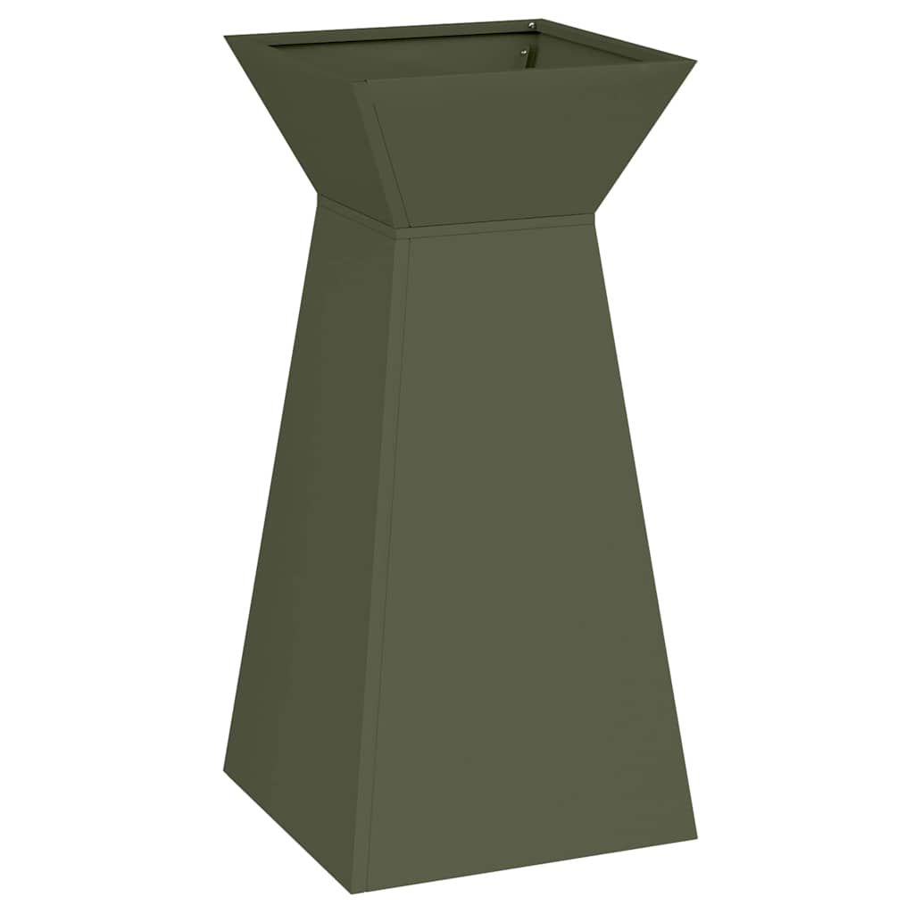 Maceta Pilar 2 Pcs Oliva 35 X 35 X 73 Cm_4
