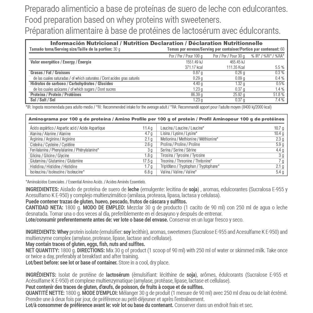 Isolate 90 Cfm - 1,8 Kg - Caramelo Cremoso - Aumenta La Masa Muscular - Masmusculo_4