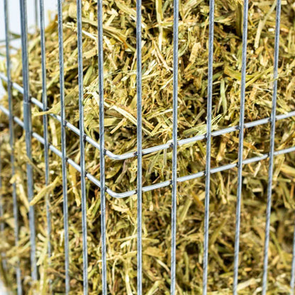 Cesta Para Hierba - Forrajera Para Aves De Corral - Comedero Antiestrés Para Gallinas - Acero Galvanizado_3
