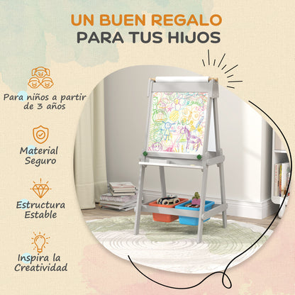 Caballete De Pintura Aiyaplay Mdf Gris 51x50x108 Cm_5