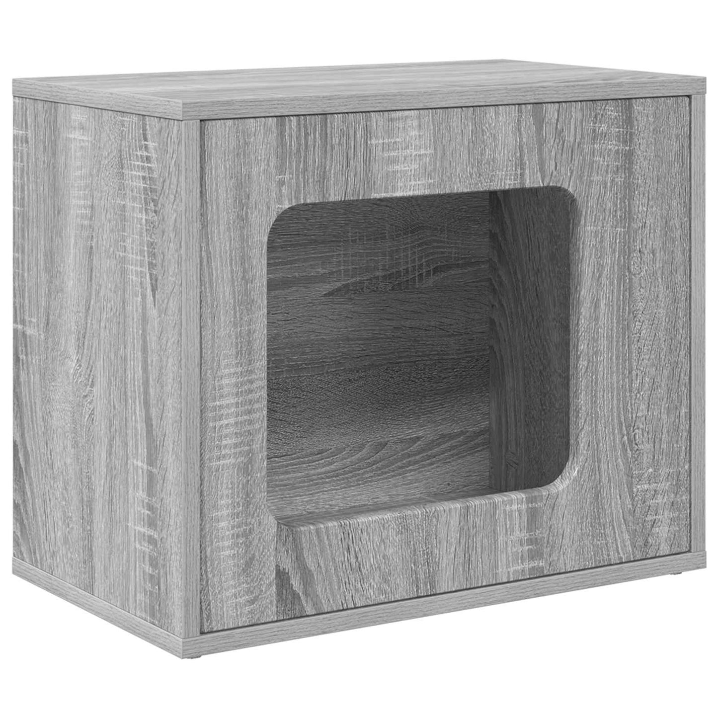 Casa Para Gatos Gris Sonoma 51 X 30 X 42,5 Cm_0