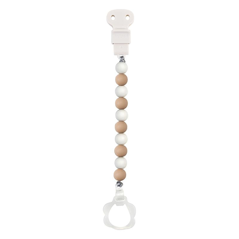 Pinza chupete  (con clip de chupete) Doukidou Rosa-Blanco