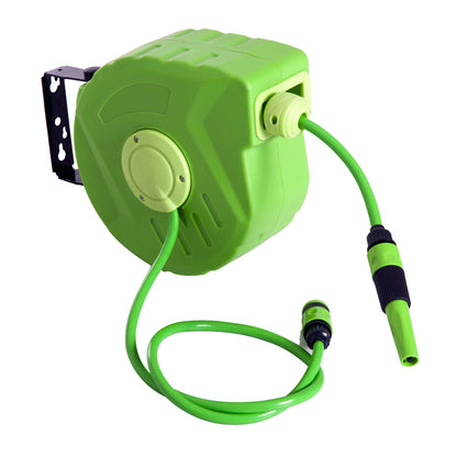 Carrete Outsunny Verde Base De Pared 35,5x11,5x27,5 Cm_4