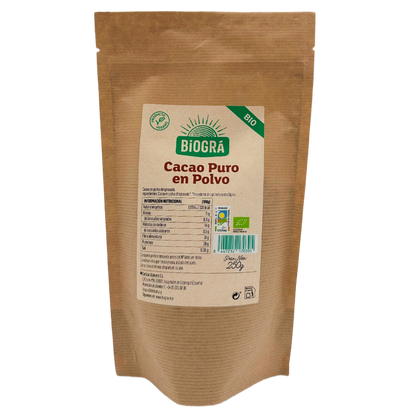 Cacao ECO puro en polvo desgrasado Biográ 250 g