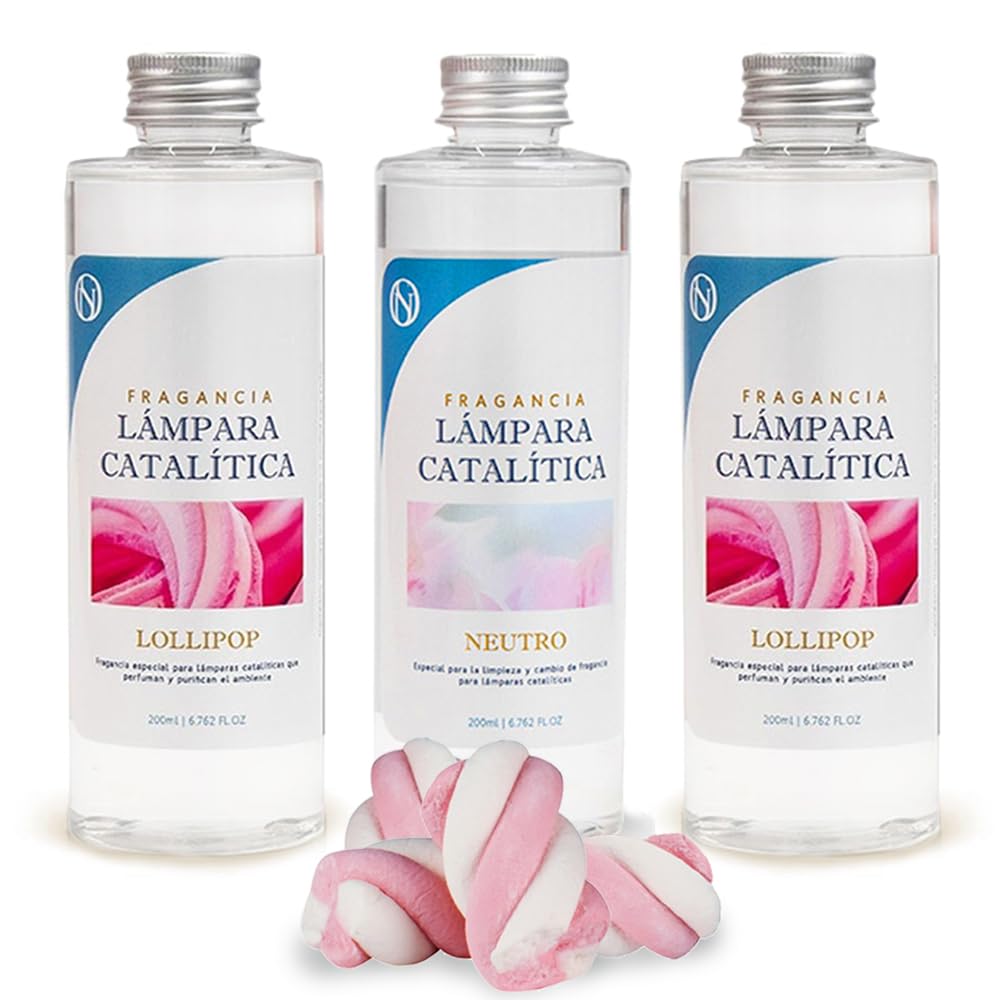 Pack Ahorro 3x Fragancias Para Lámpara Catalítica: 2 Aromas Lollipop 500ml + Limpiador Neutro 200ml_0