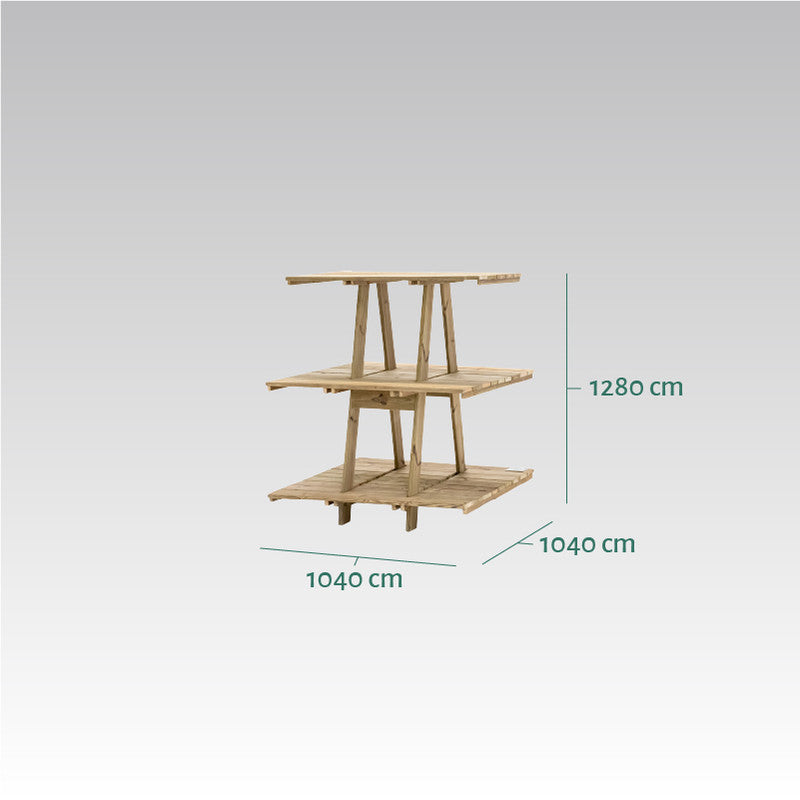 Estantería Expositor De Madera Para Plantas Grow Hortalia_2