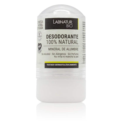 Desodorante Natural de Alumbre Stick Labnatur Bio 60 g | Control del Mal Olor | Sin Alcohol | Piel Sensible | Vegano_0