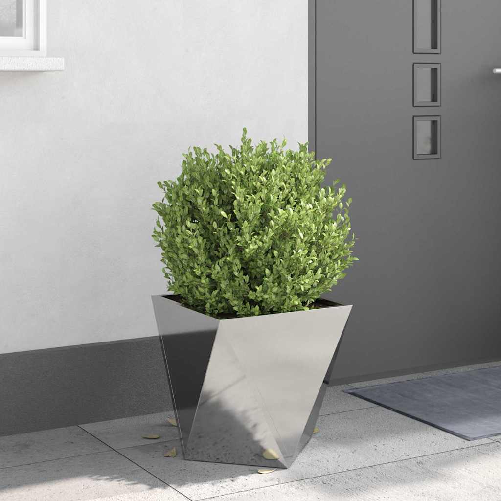 Jardinera Plateado 40 X 40 X 40 Cm Acero Inoxidable_3