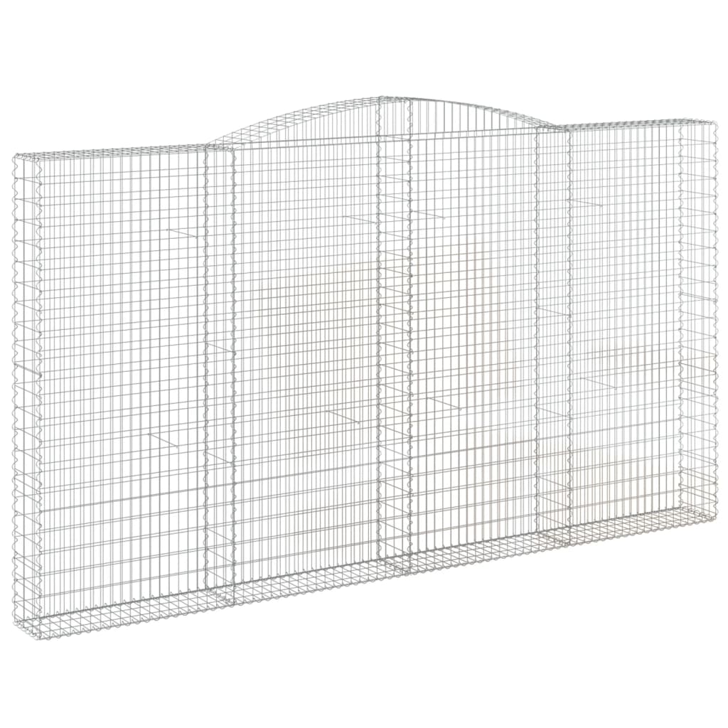 Cestas De Gaviones 3 Uds Forma De Arco Hierro 400x30x220/240 Cm_2