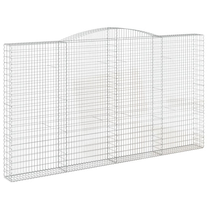 Cestas De Gaviones 3 Uds Forma De Arco Hierro 400x30x220/240 Cm_2