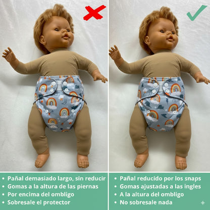 Kit Bienvenida Pañales Tela Recién Nacido - Bambú Antifugas | Adznadons_5
