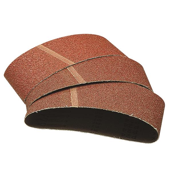 6 lijas de banda 75 x 533 mm Grano 40, 60, 80 y 120 Wolfcraft Grano 80