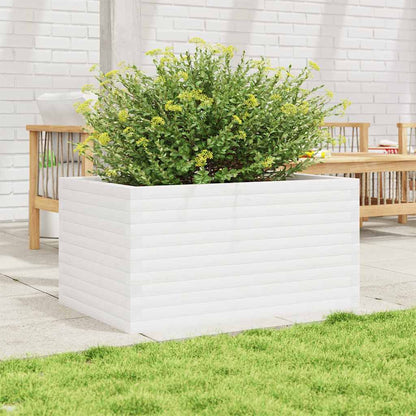 Jardinera De Madera Maciza De Pino Blanco 90x60x46 Cm_2