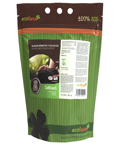 Cultivers Abono Universal Ácidos Húmicos Fúlvicos Y Potasio 1 Kg Ecológico 82% | Fertilizante Soluble Concentrado De…_0