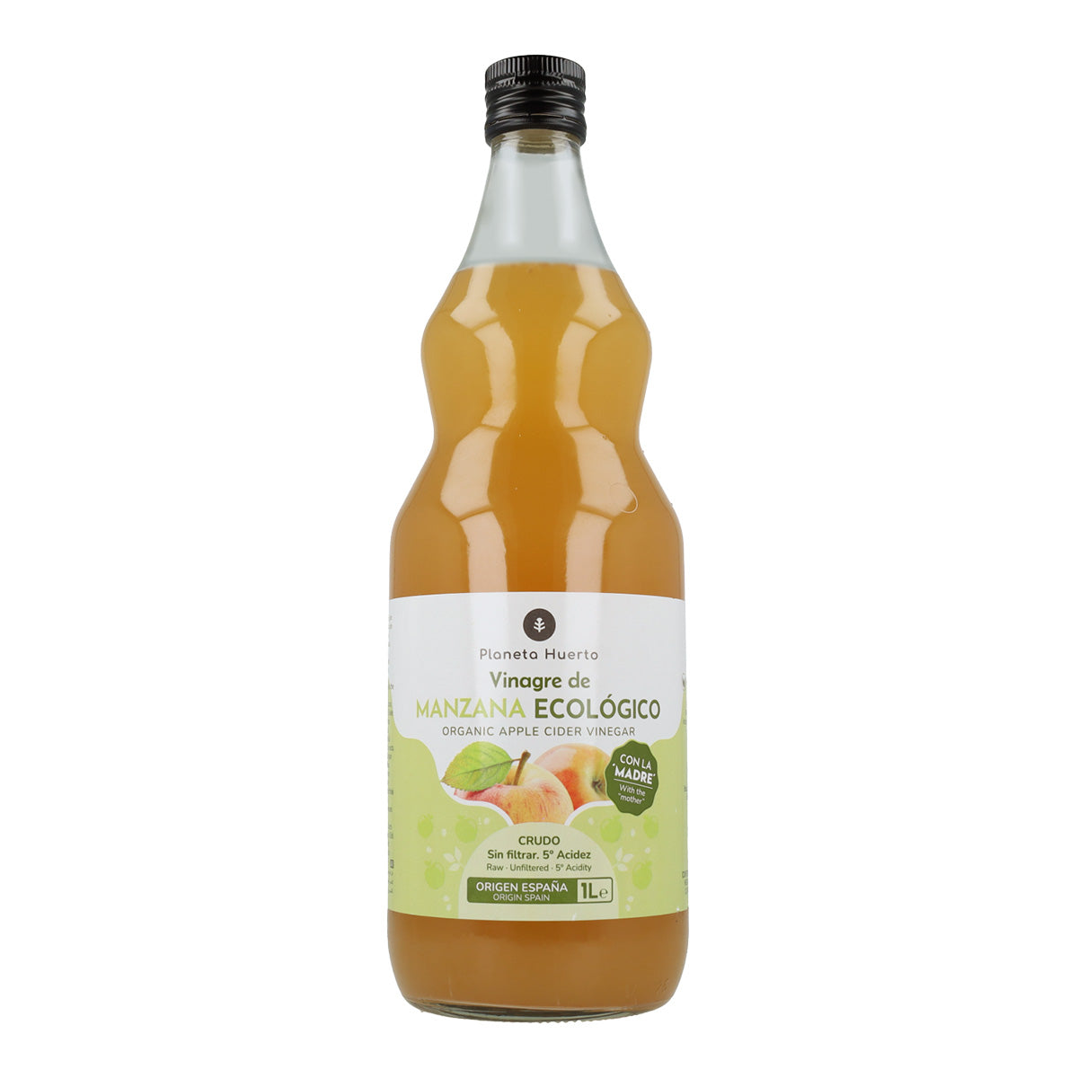 Vinagre de manzana ECO crudo sin filtrar con la madre Planeta Huerto 1L