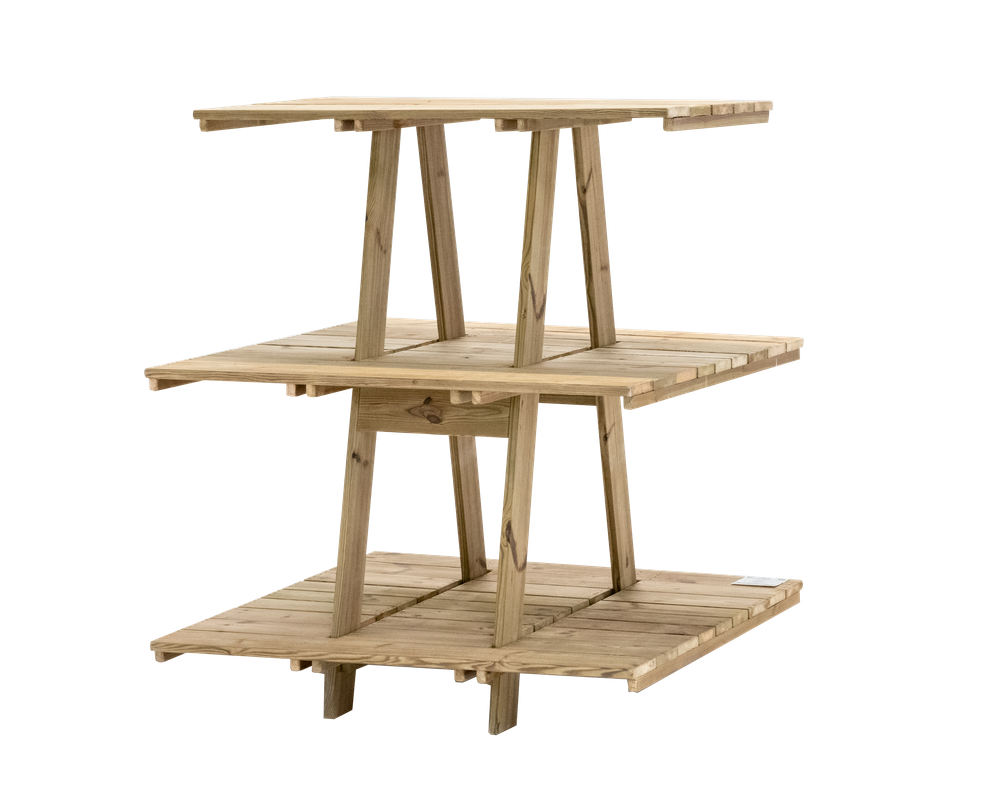 Estantería Expositor De Madera Para Plantas Grow Hortalia_0