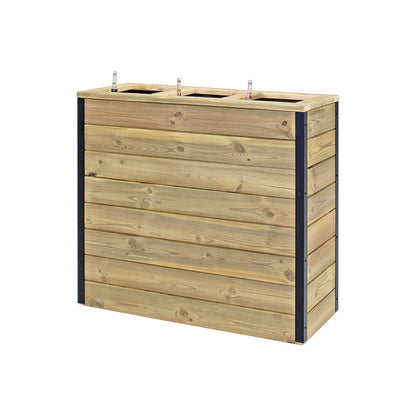 Jardinera Con Autorriego De Madera Nidum Interior Y Exterior Hortalia 86x34x80 Cm_2