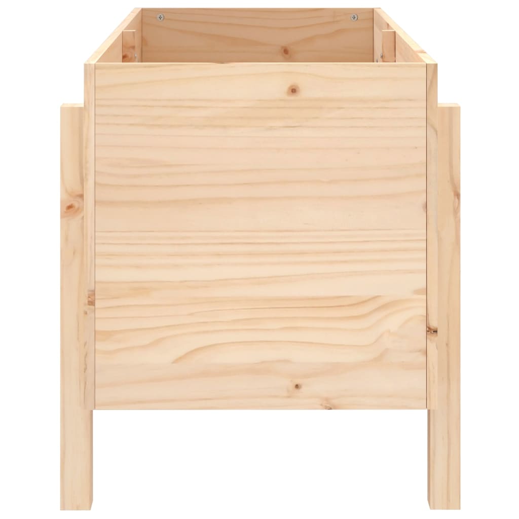 Arriate Elevado De Jardín Madera Maciza De Pino 101x50x57 Cm_3