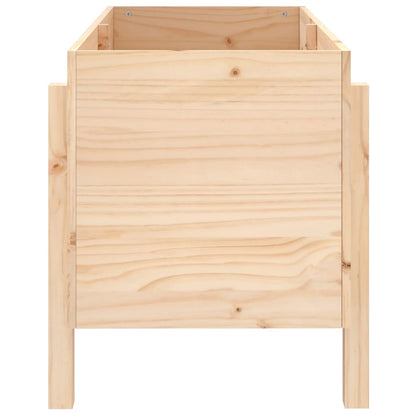 Arriate Elevado De Jardín Madera Maciza De Pino 101x50x57 Cm_3