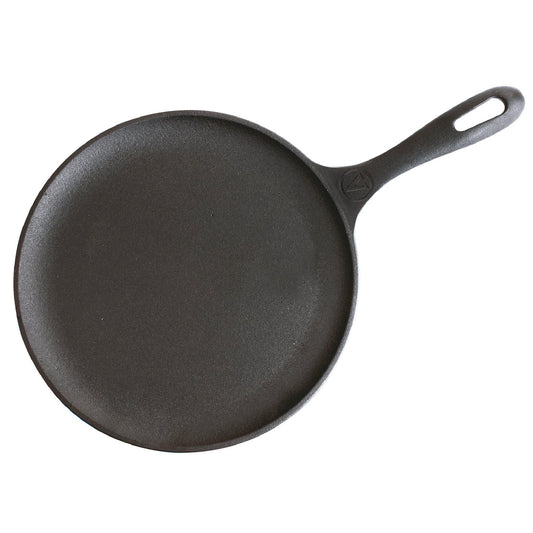 Victoria Plancha Cocina Inducción Comal Hierro Fundido Curado Para Pizza, Tortillas 26,6cm Fuego, Barbacoa, 32999_0